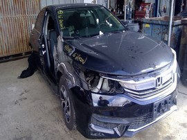 2016 HONDA ACCORD, BLACK,  LX. 2.4L, AT.   A25186